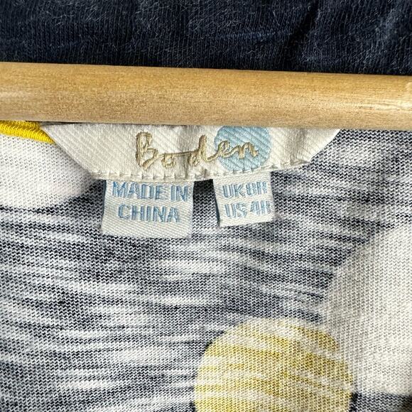 Boden Womens size 4 Tarifa Polka Dot Embroidered Sleeveless Shift Dress Blue - Picture 6 of 11